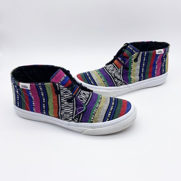 Vans Shoes - Vans Hi Top Rug Patterned Sneakers Multi Color